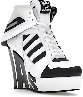(Women) adidas Jeremy Scott Streetball Platform 'White Black' M29006 Lookbook (Women) adidas Jeremy Scott Streetball Platform 'White Black' M29006
