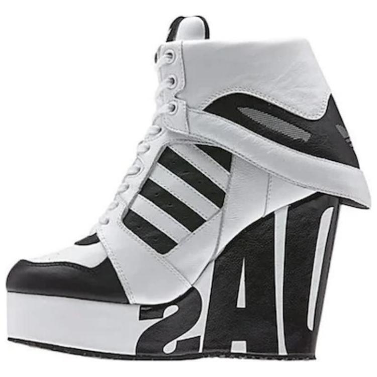 Details for (Women) adidas Jeremy Scott Streetball Platform 'White Black' M29006