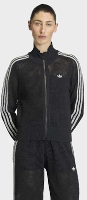 (Women) adidas Knit Crochet Firebird Track Top - Black KC6497 Buy (Women) adidas Knit Crochet Firebird Track Top - Black KC6497