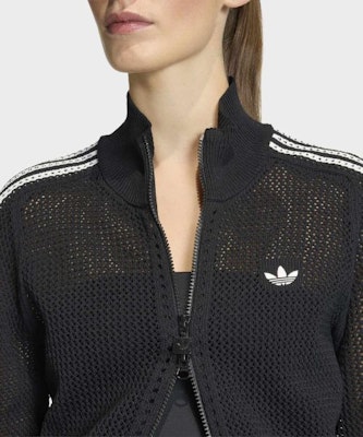 (Women) adidas Knit Crochet Firebird Track Top - Black KC6497 Purchase (Women) adidas Knit Crochet Firebird Track Top - Black KC6497