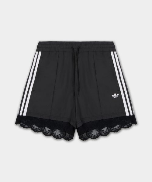 (Women) adidas Lace Trim 3-Stripes Short Pants - Black II5605