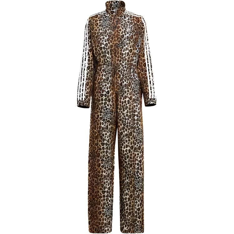 (Women) adidas Leopard Print One-Piece Swimsuit Women’s Brown HB7890