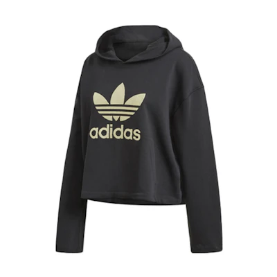 (Women) adidas LG Logo Pullover Sweatshirt Black FM2650