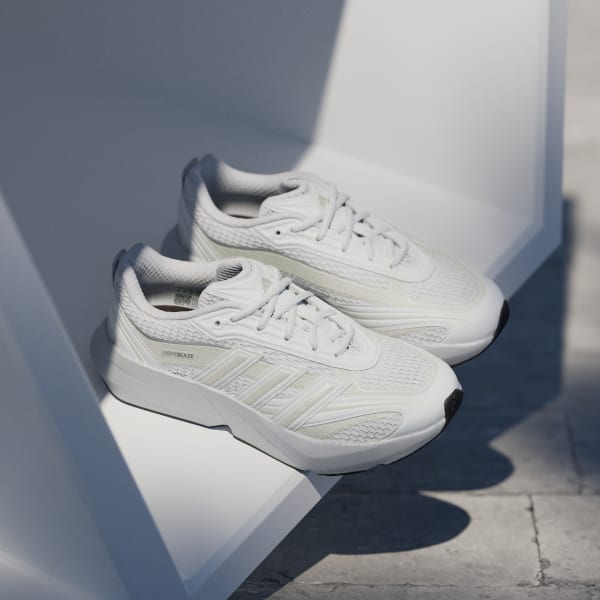 (W) Adidas Lightblaze Glow Cloud White/Cloud White/Zero Metalic 圖 4