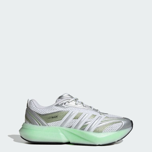(W) Adidas Lightblaze Glow Cloud White/Silver Metallic/Magic Lime Met