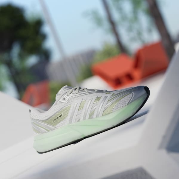 (W) Adidas Lightblaze Glow Cloud White/Silver Metallic/Magic Lime Met 圖 3
