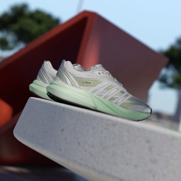 (W) Adidas Lightblaze Glow Cloud White/Silver Metallic/Magic Lime Met 圖 6