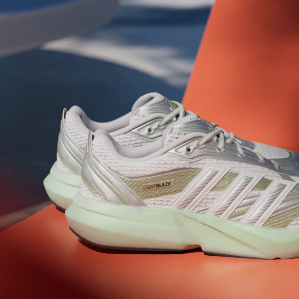 (W) Adidas Lightblaze Glow Cloud White/Silver Metallic/Magic Lime Met 圖 9