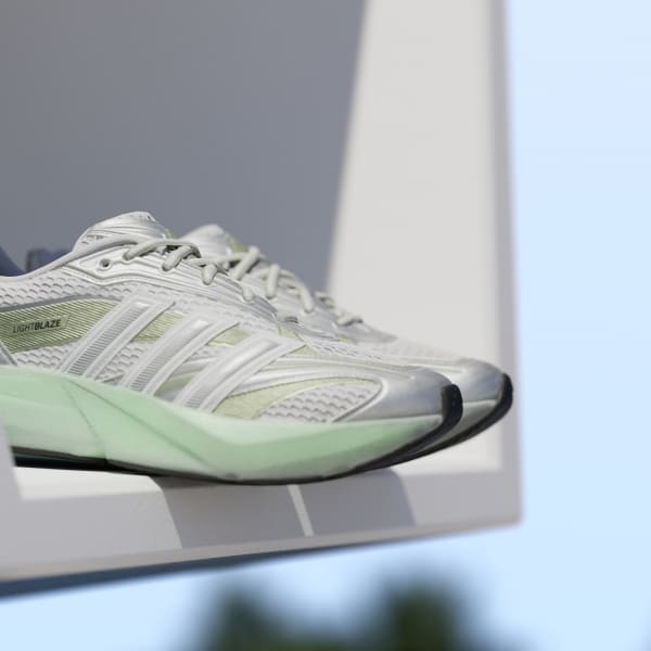 (W) Adidas Lightblaze Glow Cloud White/Silver Metallic/Magic Lime Met 圖 10
