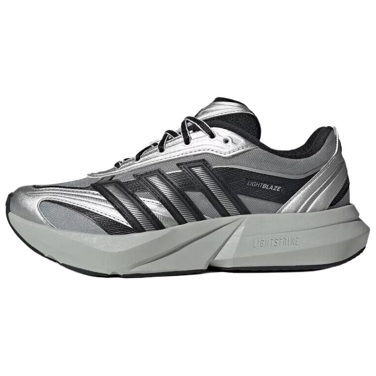 (Women) adidas Lightblaze Glow Running Shoes Grey Silver Black - Comfortable & Stylish HQ7462
