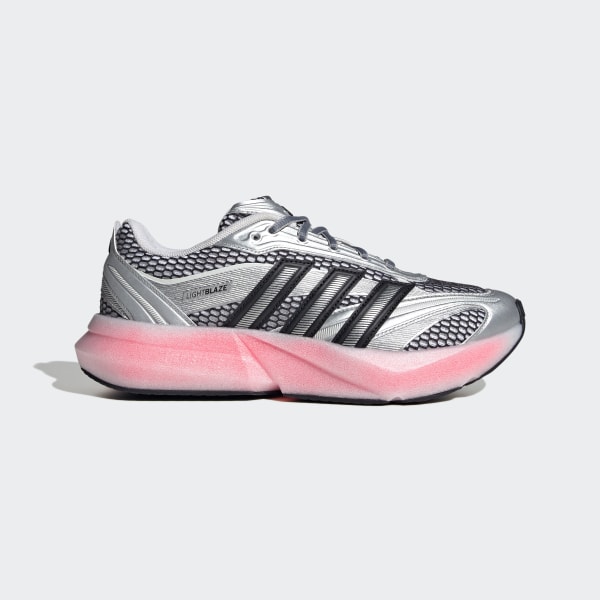 (Women) Adidas Lightblaze Glow Sneakers Cloud White/Matte Silver/Silver Metallic KJ8568