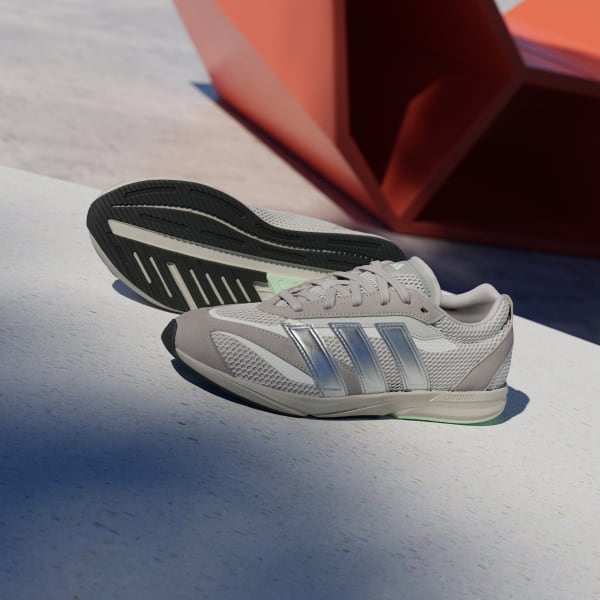 Shop (W) Adidas Lightblaze LP Abu Silver Metallic Semi Green Spark JR4838