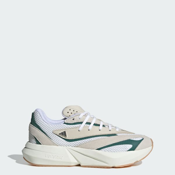 (W) Adidas Lightblaze Off White/Silver Metallic/Collegiate Green