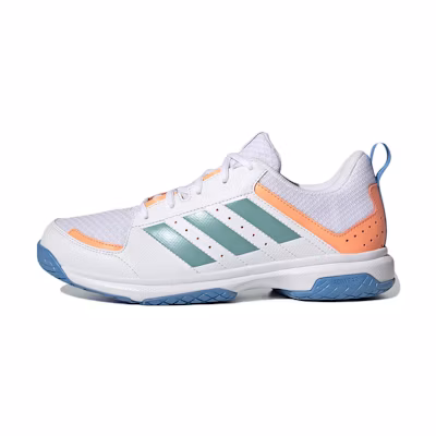 (W) adidas Ligra 7 Indoor 'White Blue'