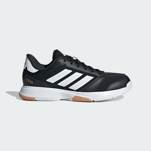 (Women) Adidas Ligra 8 Indoor Court Shoes Core Black/Cloud White/Cloud White IH8119