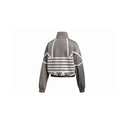 (Women) adidas Logo Casual Jacket Pure Ice Gray FS7219