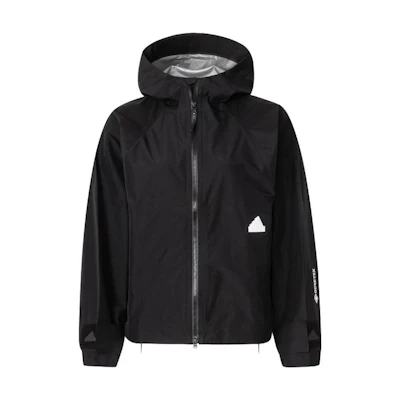 (Women) adidas Logo Design Hooded Jacket Black - Casual Sportswear HG4362
