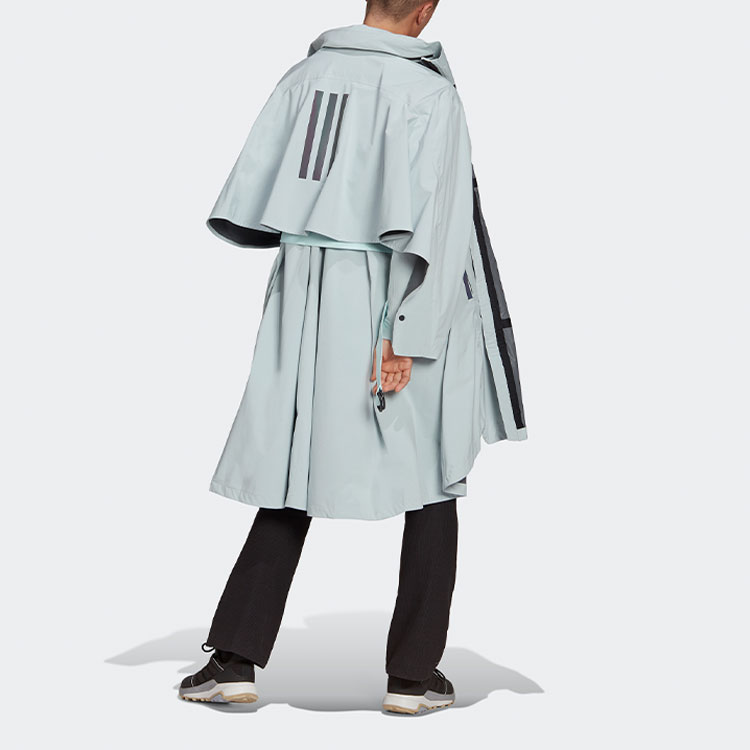 (Women) adidas Logo Print Long Colorblock Jacket - Green GP3104 圖 4