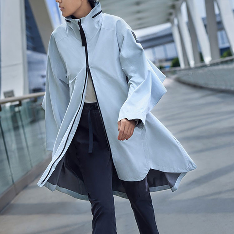 (Women) adidas Logo Print Long Colorblock Jacket - Green GP3104 圖 6