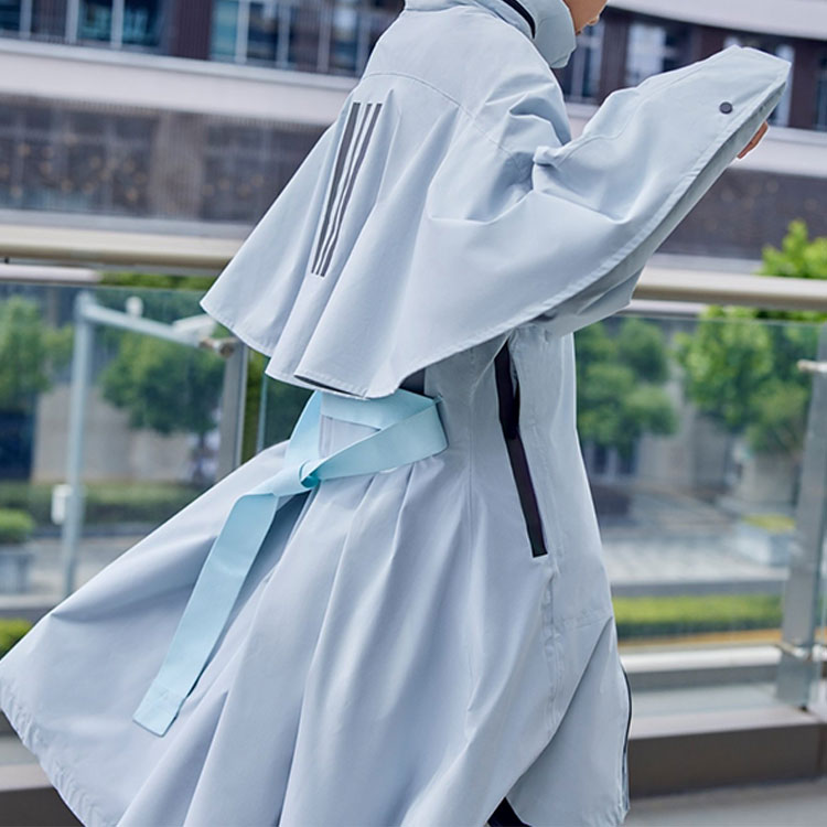 (Women) adidas Logo Print Long Colorblock Jacket - Green GP3104 圖 7