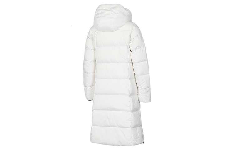 Lookbook (Women) adidas Long Down Parka White Winter Coat with Hood EH3986