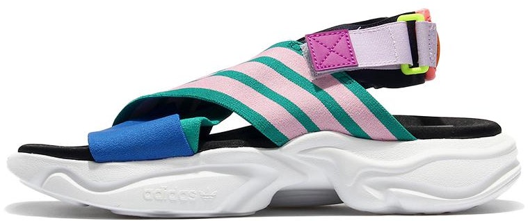 adidas-magmur-sandal-glory-green-pink-blue-wmns