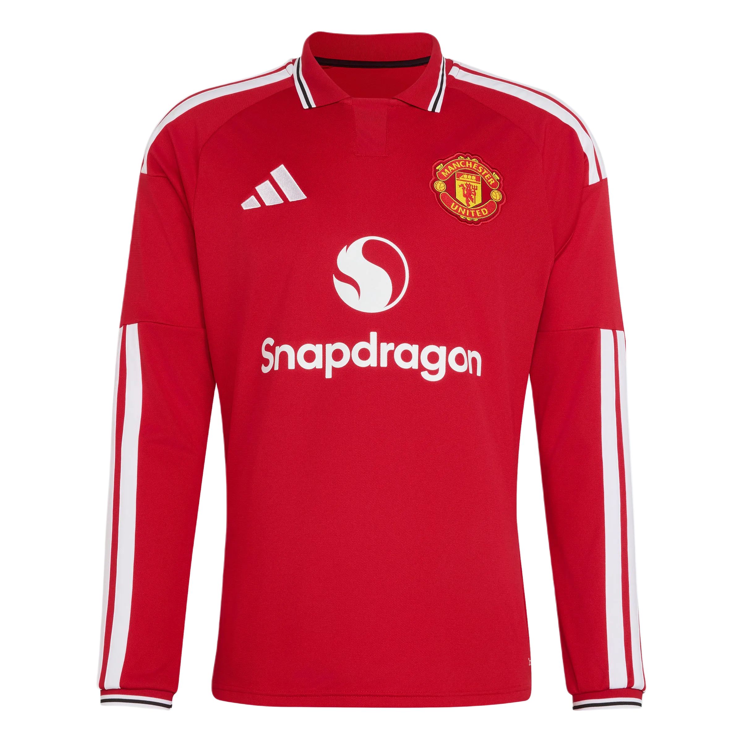 adidas Manchester United 26/27 Home Long-Sleeve Soccer Jersey Fan Edition (Men). KC4773