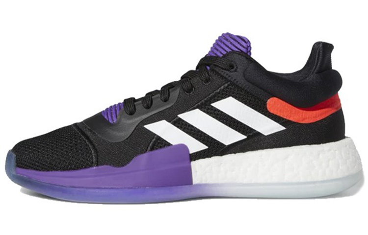 (Women) adidas Marquee Boost Low 'Core Black/Solar Red/Active Purple' EE8571