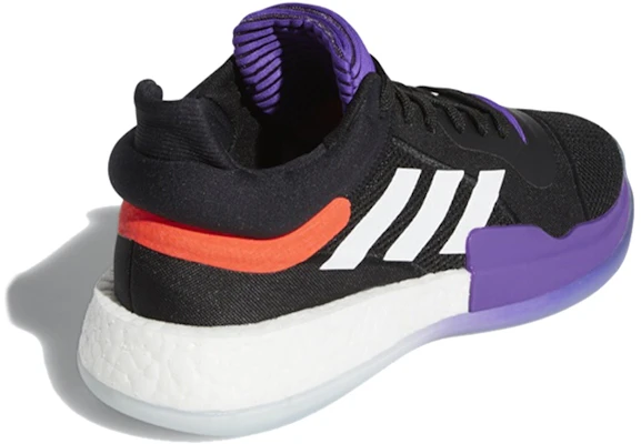 (W) adidas Marquee Boost Low ''Nero Core/Rosso Solare/Viola Attivo'' EE8571 Lookbook (W) adidas Marquee Boost Low ''Nero Core/Rosso Solare/Viola Attivo'' EE8571