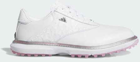 (Women) Adidas MC70 Spikeless Golf Shoes Cloud White/Silver Metallic/Lucid Pink HP7085 (Women) Adidas MC70 Spikeless Golf Shoes Cloud White/Silver Metallic/Lucid Pink HP7085