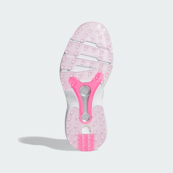 Shop (W) Adidas MC70 Chaussures de Golf Sans Crampons Blanc/Argent Métallique/Rose HP7085
