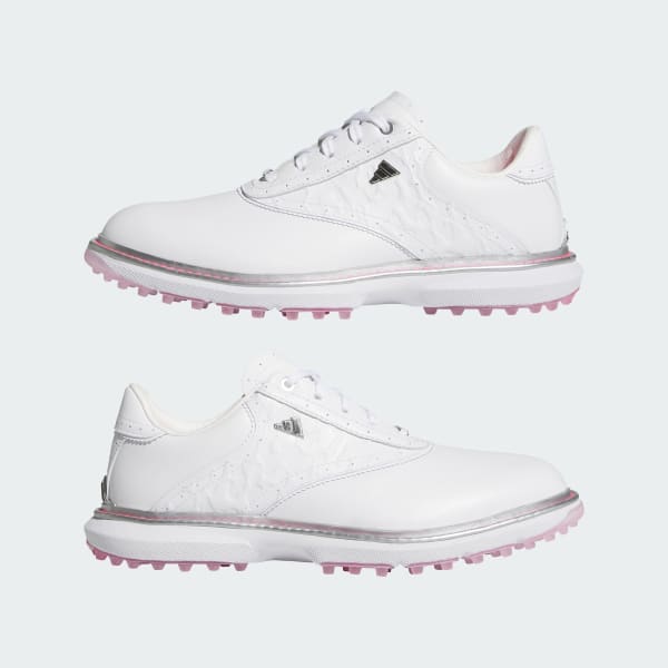 Sizing (W) Adidas MC70 無釘高爾夫鞋 雲白/銀色金屬/晶粉 HP7085