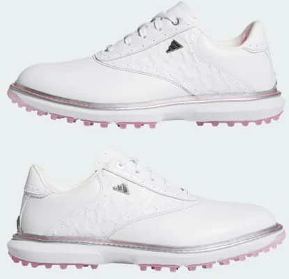 (W) Adidas MC70 Chaussures de Golf Sans Crampons Blanc/Argent Métallique/Rose HP7085 Cheap (W) Adidas MC70 Chaussures de Golf Sans Crampons Blanc/Argent Métallique/Rose HP7085