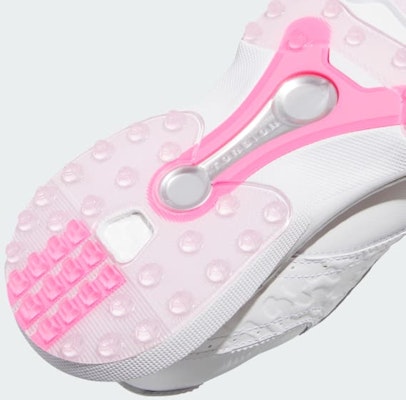 (W) Adidas MC70 無釘高爾夫鞋 雲白/銀色金屬/晶粉 HP7085 2