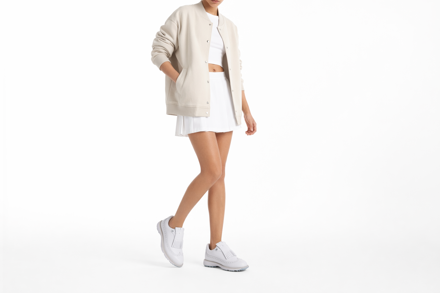Order (W) adidas MC Zoysia Spikeless Golf ''Blanc et Bleu Merveille'' IH5992