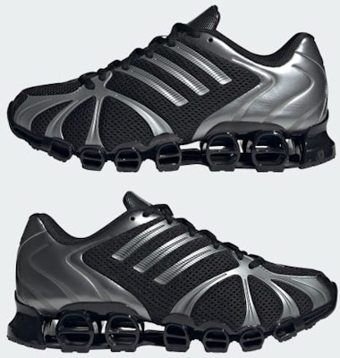 (W) アディダス メガ ゴーストライド コアブラック/アイアンメタリック/コアブラック JQ0553 1