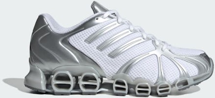 (Women) Adidas Mega Ghostride Sneakers Cloud White/Silver Metallic/Matte Silver JQ0555 (Women) Adidas Mega Ghostride Sneakers Cloud White/Silver Metallic/Matte Silver JQ0555