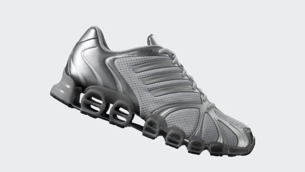 Order (W) アディダス メガ ゴーストライド スニーカー クラウドホワイト/シルバーメタリック/マットシルバー JQ0555