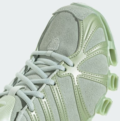 (W) アディダス メガ ゴーストライド スニーカー リネングリーン/マジックライム/リネングリーン JQ3762 1