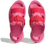 Shop (女款)adidas Mehana 涼鞋『粉紅融合亮紅』IF8182
