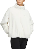 Lookbook (W) adidas Met Fur 白色拉鍊外套 - 刺繡Logo設計 HM7102