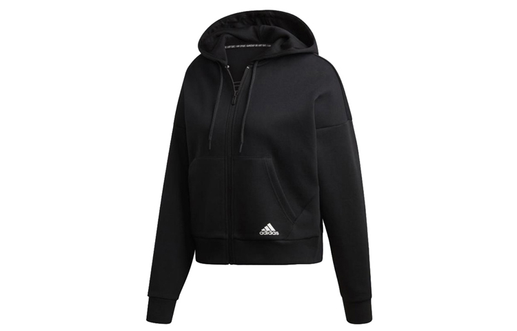 (Women) adidas MH 3-Stripes Hoodie Jacket Black DX7970