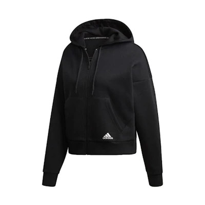 (Women) adidas MH 3-Stripes Hoodie Jacket Black DX7970