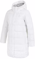 (Women) adidas Mid-Length Down Jacket Winter Hooded Coat White H23072 (Women) adidas Mid-Length Down Jacket Winter Hooded Coat White H23072