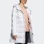 Shop (Women) adidas Mid-Length Down Jacket Winter Hooded Coat White H23072