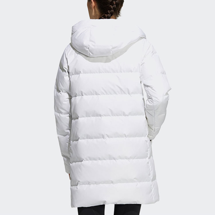 Purchase (Women) adidas Mid-Length Down Jacket Winter Hooded Coat White H23072