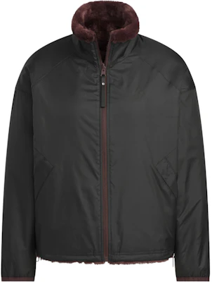 (Women) adidas Modern Reversible Fur Jacket Dark Gray Brown Casual Long Sleeve JX6837 Lookbook (Women) adidas Modern Reversible Fur Jacket Dark Gray Brown Casual Long Sleeve JX6837