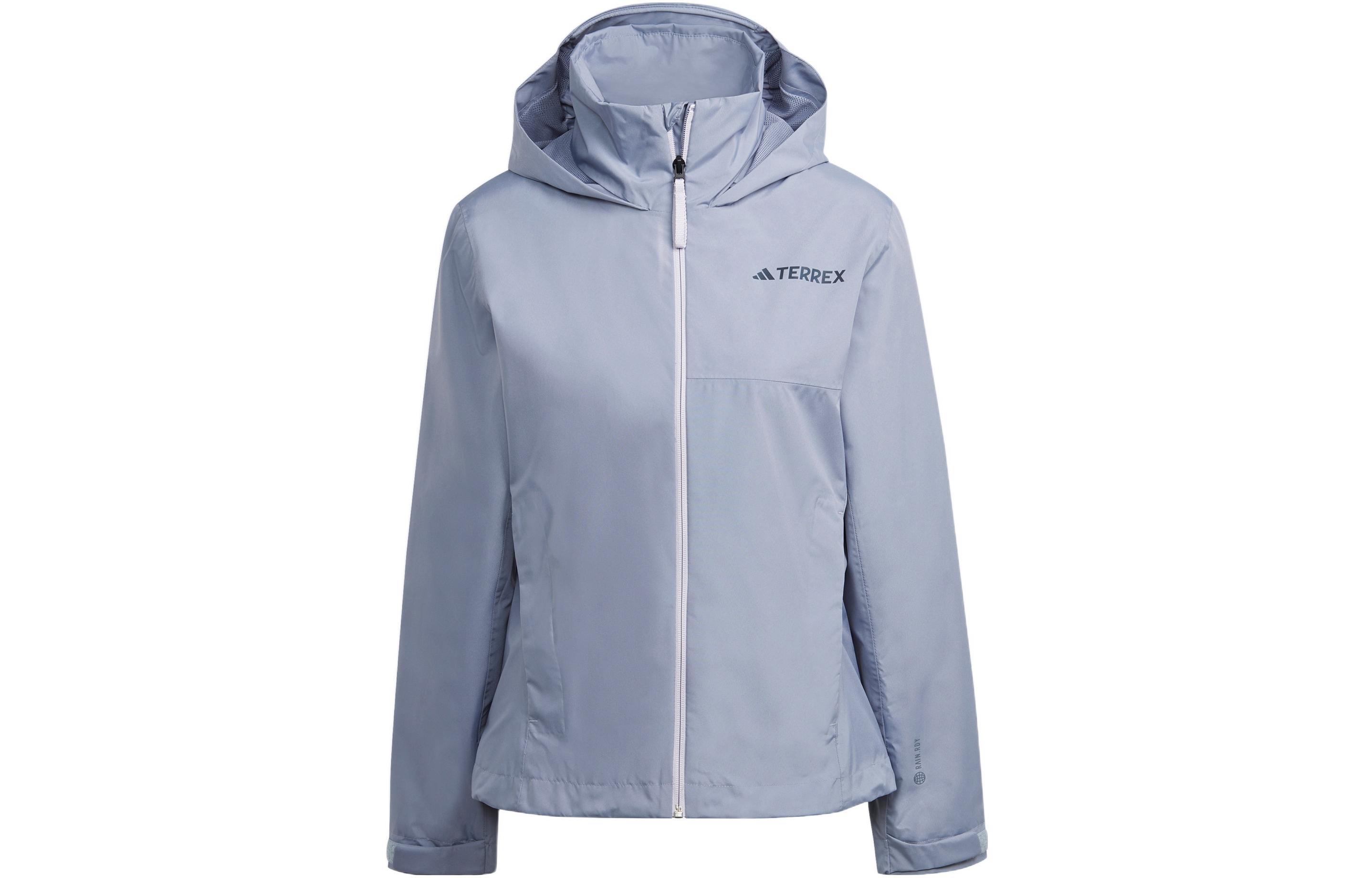 (Women) adidas Multi RainRDY 2-Layer Waterproof Jacket - Silver Gray Violet HN5457
