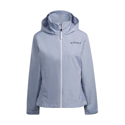 (Women) adidas Multi RainRDY 2-Layer Waterproof Jacket - Silver Gray Violet HN5457