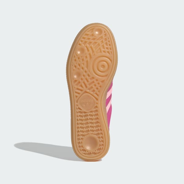 Shop 阿迪达斯慕尼黑运动鞋 半透明粉/荧光粉/生胶 JS3998